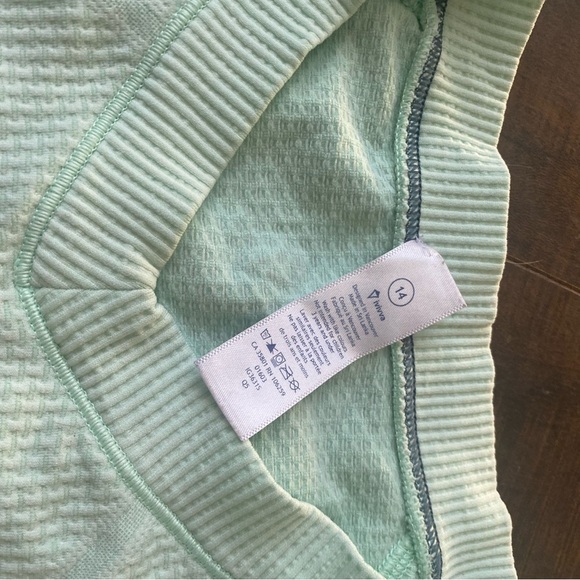 Ivivva Mint Green Ribbed Long Sleeve Top - Picture 5 of 11